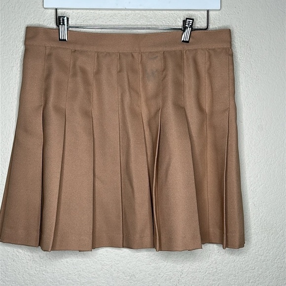 Los Angeles Apparel Tennis Skirt in Khaki Size 2XL - Picture 2 of 4